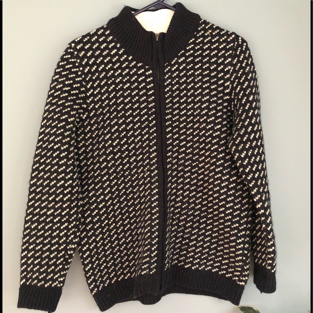 ll bean zip front sweater
